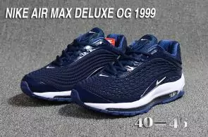 nike air max og deluxe 2018 running chaussures blue blanc